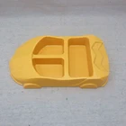 Customized car shaped melamine divided kids plate