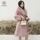 Custom Woolen Overcoat Winter Slim Fit Jacket Double Sided Cashmere Blend Wool Coat With Real Fox Fur Collar
