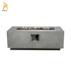 Gas Fire Pit 42inch MgO Gas Fire Pit Outdoor ETL Certificate Propane Fire Pit 50000BTU