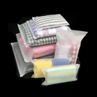 Custom Frosted Zipper Bags T Shirt Swimwear Plastic Packaging Zip Lock Clothing Bags With