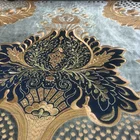 Woven Decorative Curtain CF0674A Latest Hot Selling High Quality Flower Decorative Embroidery Lace Curtain Fabric