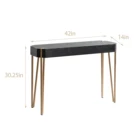 Mayco Entryway Modern Design Metal Wooden Side Narrow Console Table