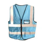 High visibility custom warning reflective safety mens airport Vest