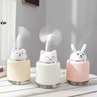 2019 Creative Cute Pet Portable Air Diffuser USB Miniature Humidifier With LED Lamp