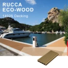 Garden Composite Floor Decking Foshan Rucca Wood Composite Flooring 140*25mm Waterproof Garden Decking