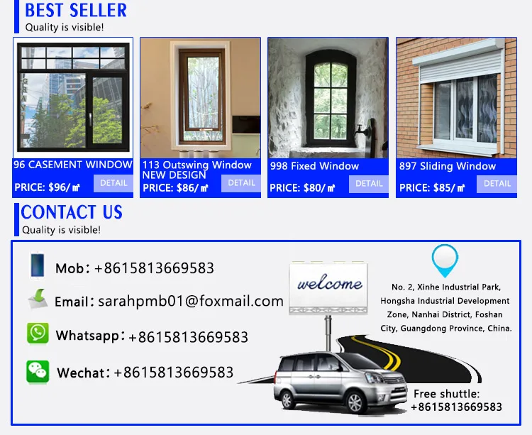 aluminum casement window