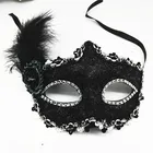 Cross-border party masquerade female PVC feather princess Christmas mask