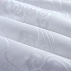 Wholesale hotel bedding set 100% cotton white jacquard fabric price per meter