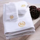 Towels Bath Terry Towel Absorbent Towels 100% Cotton 16s Customized Bath Beach Terry Towel