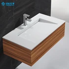 ETB modern acrylic basin can be cabinet basin and wall hung wash basin