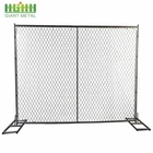 One-Stop Service Fence Chain Link Iron Metal Panel Temporary Fence Panels Australia Chain Link Base Plate Metal