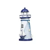 QDGY0103 HAOXUAN Polyresin lighthouse solar light for garden decoration craft