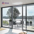 Modern house exterior windows and doors security patio door aluminium glass sliding door