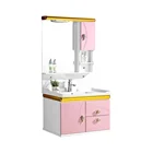 Small country style chinese cabinets modern single sink bathroom vanity