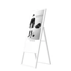 HUSHIDA 43 inch Indoor portable LCD digital signage fashionable floor stand advertising player