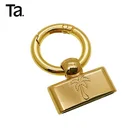 TANAI fashion keychain custom logo hardware with key ring