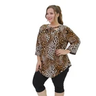 2019 Fashion Women Long Sleeve Tops Big Size Blouse Sexy Leopard Fat Women Tops