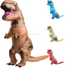 Inflatable Costume Crazy Jurassic Realistic World Adult Giant Life Size Dinosaur T- Rex