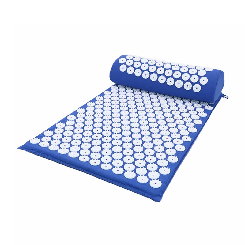 High quality acupressure nail yoga mat and pillow set kit for back neck pain relief