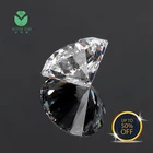 0.1-2 carat round cut polished white DEF synthetic lab grown loose diamond gia