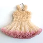 Princess flower baby girls tutu dress for birthday wedding
