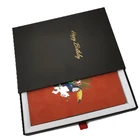 Custom drawer carton Black printed table carton Simple storage paper box
