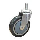 Single Ball Bearing 3 4 5 Inch PU Industrial Lock Swivel Caster