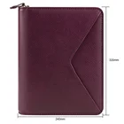 Hot Sell PU leather A4 Manager File Folder With Calculator Multifunction Portfolio File Case Custom Logo Conference File