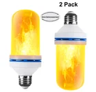 2 パック E26/E27 108 個ビーズ LED 炎電球 LED 炎ライトちらつき電球 led 火災効果装飾屋内ランプ