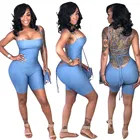 2020 New Women Shorts Romper jumpsuit Tight Strapless Night Club Short Jumpsuits Rompers Sexy For Women