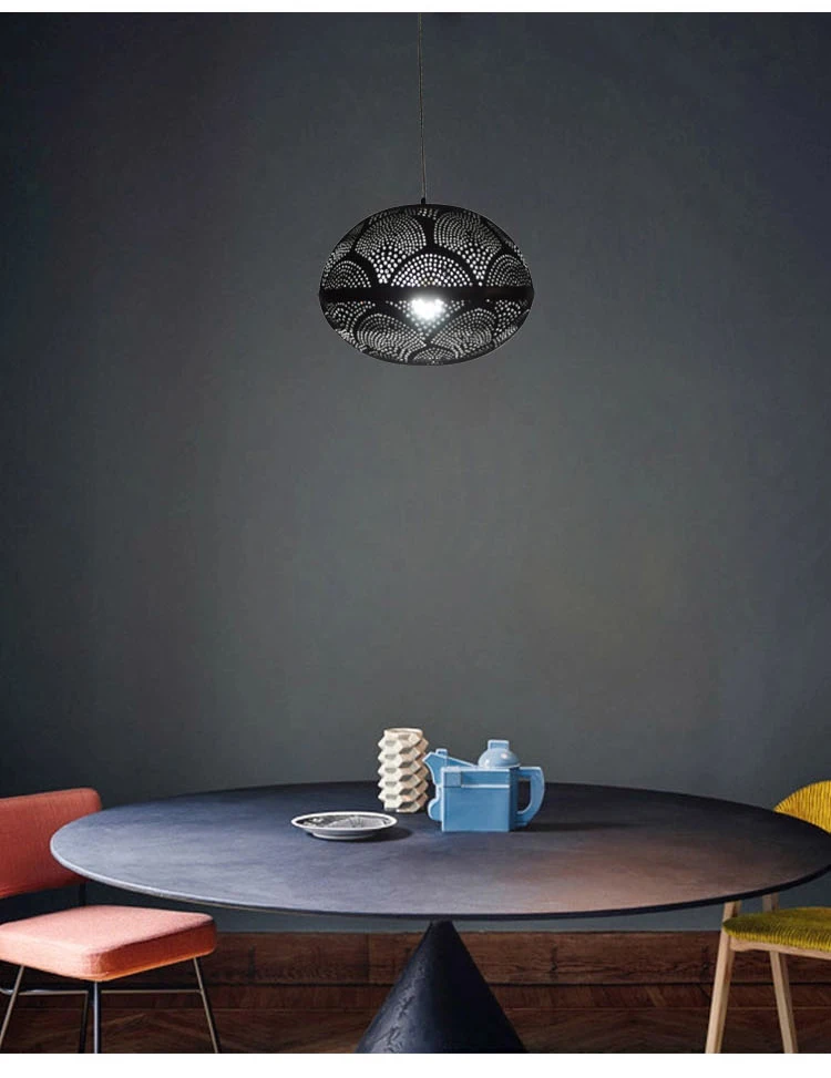 Factory direct black metal pendant light for dining room kitchen living room