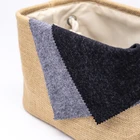 Fashion new 35% wool 65% polyester blend yarn dyed women suit plain weave knitted woolen fabric for dress