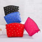 Fully Printed New Design Customized Leather PU Waterproof Lady Fashion Cosmetic Travel Makeup Bag