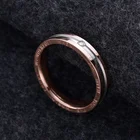 Wholesale Fashion Jewelry Stainless Steel Bling Cubic Zirconia LOVE Silver Plated Tail Ring For women