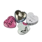 heart shape beautiful mint gift can packaging candle chocolate metal candy tin box
