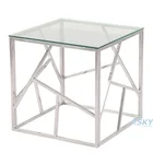 Stainless Steel Tempered Glass Console Table