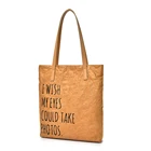 Wholesale Fashion Customized Printing Tyvek Paper Tote Shopping Bag
