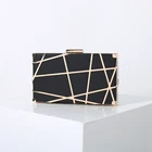 Clutch Bag Clutch Multi-colors Shiny Geometry Evening Dinner Pu Leather Clutch Bag