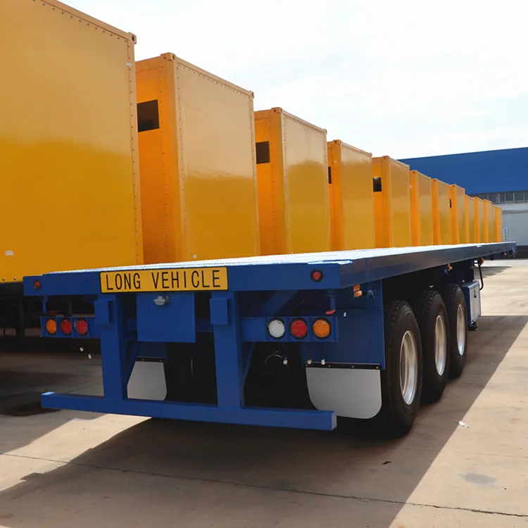 3 achse 20ft 40ft Container Transport Utility Pritsche Anhänger für verkauf