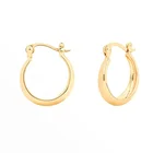 Silver Gold Hoop Earrings Silver Bohemia Jewelry 925 Silver 18k Gold Plated Women Hoop Korean Earrings
