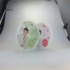 Round Foldable EVA PVC Travel Toiletry Cosmetic Pouch Bag
