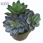 Faux plants bonsai mini artificial succulent decorative plants from china