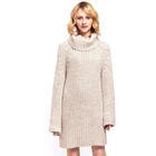Guoou Knitwear Hand Made Long Knitted Wool Sweater Dress