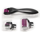 Moisturizer Roller Skin Dermaroller 4 1 Microneedle Acupuncture Handheld Massage Gold Derma Rolling System
