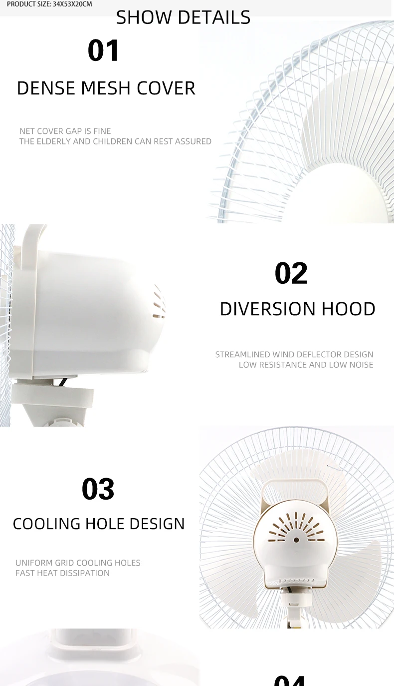 Charging Table Portable Fan, Solar, 6v, 8w - detail 34