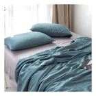 New design ice silk fabric textile material solid bedsheet polyester fabric