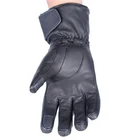 Men Skiing Goat Leather Gloves Customized High-end Motorcycle Protective Gloves in Winter Yellow, Green and Orange
