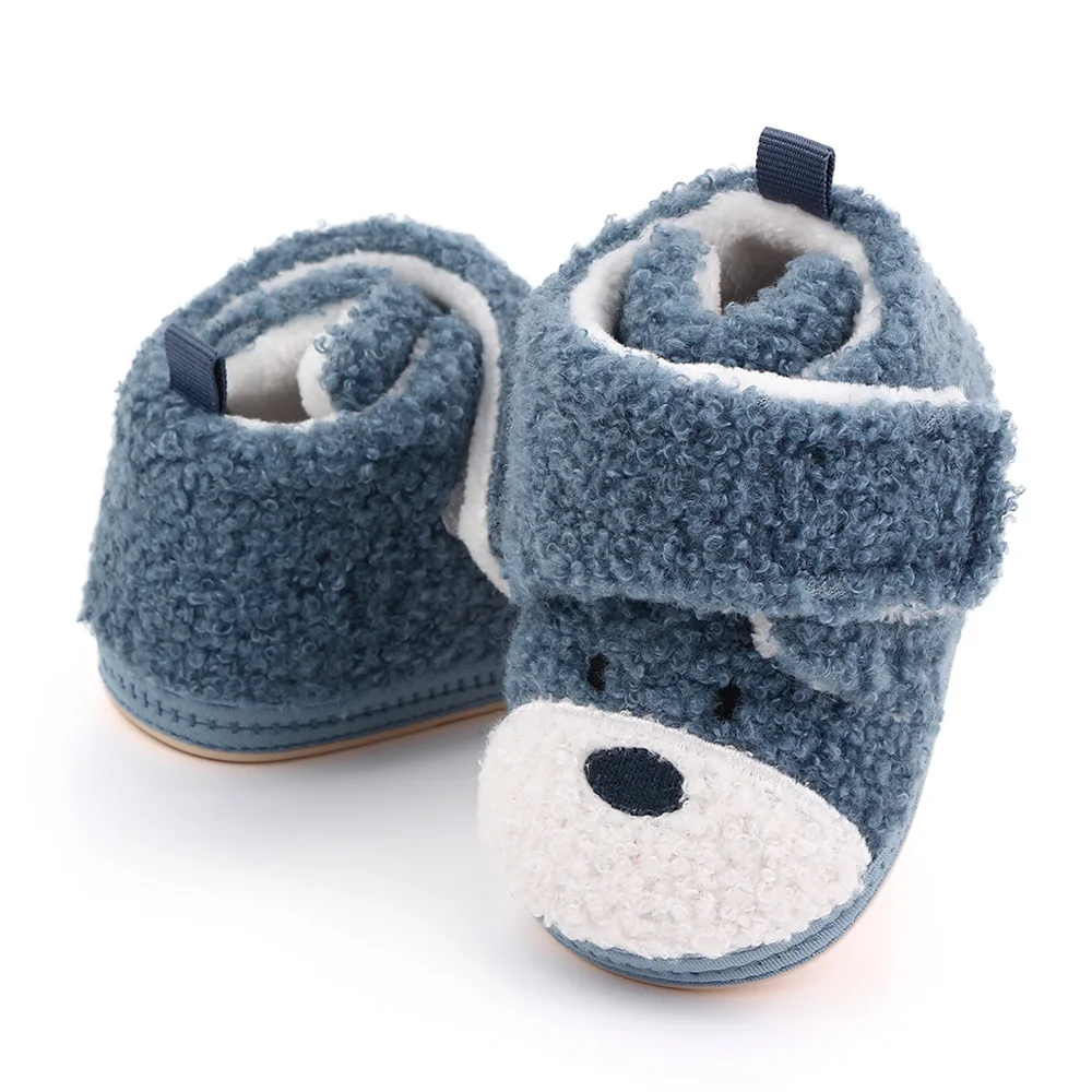 High quality cotton toddler shoes lovely cartoon warm baby shoes in winter supplier