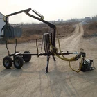 Trailer China 1.5 Tons Atv Forest Timber For Wood Carrier
