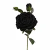 IFG Halloween decorations black rose flower black artificial flowers